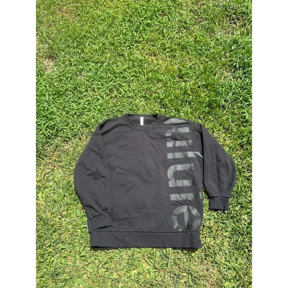 Lululemon Women's 10 Black Long Sleeve Crewneck Perfectly Oversized Sweater - Picture 1 of 6